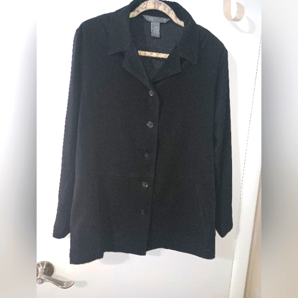 Jessica Holbrook suede like shirt jacket New